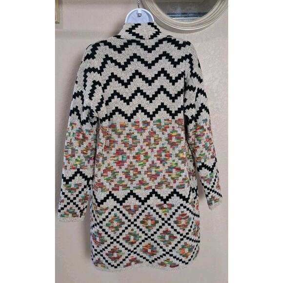 Dreamer's Womens S/M Southwestern Tribal Duster Cardigan Sweater Colorful - Picture 3 of 7
